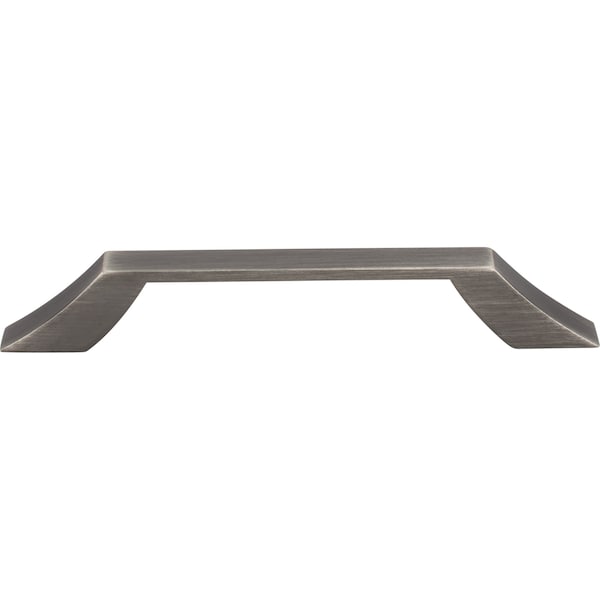 Jeffrey Alexander 128 mm Center-to-Center Brushed Pewter Square Royce Cabinet Pull - 798-128BNBDL