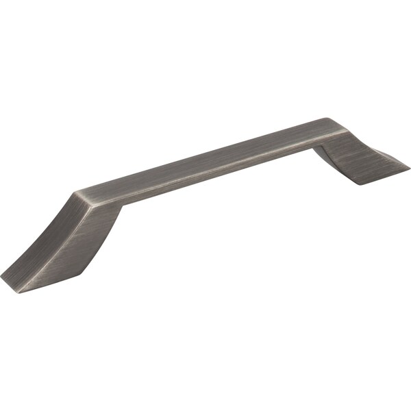 Jeffrey Alexander 128 mm Center-to-Center Brushed Pewter Square Royce Cabinet Pull - 798-128BNBDL