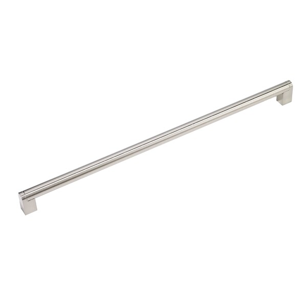 Richelieu 23-5/8 in. (600 mm) Center-to-Center Brushed Nickel Contemporary Drawer Pull - BP446600195
