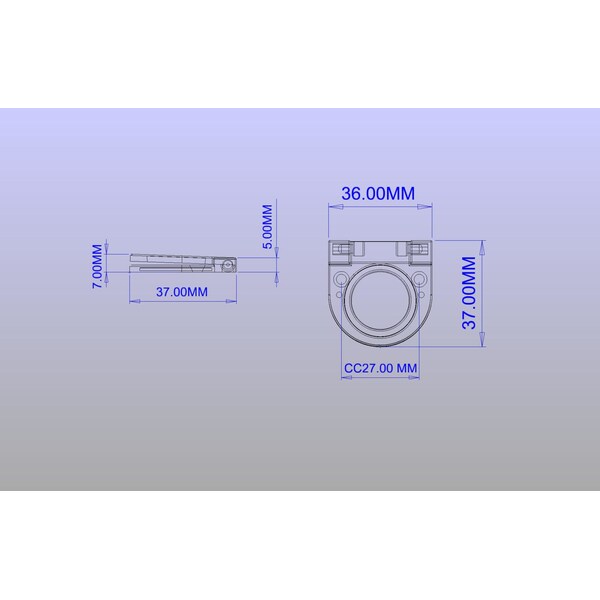 Richelieu 1 in. (25 mm) Center-to-Center Brushed Nickel Contemporary Recessed Pull - BP77325195