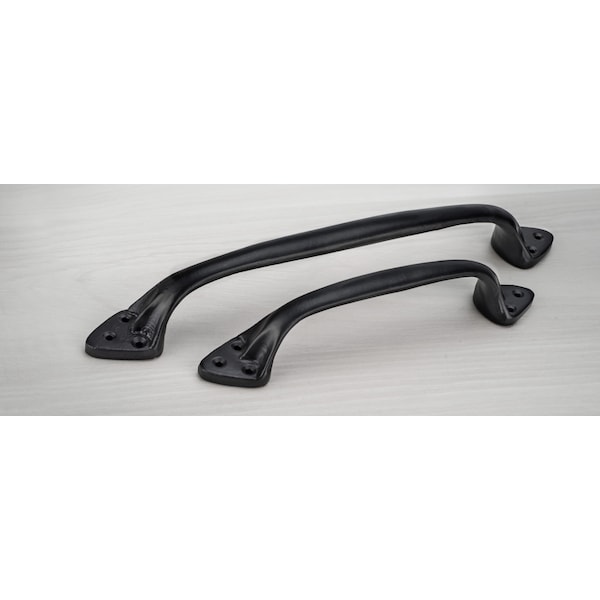 Richelieu 6 13/32 in (163 mm) Center-to-Center Matte Black Traditional Forged Iron Cabinet Pull Sheffield - BP9465150900