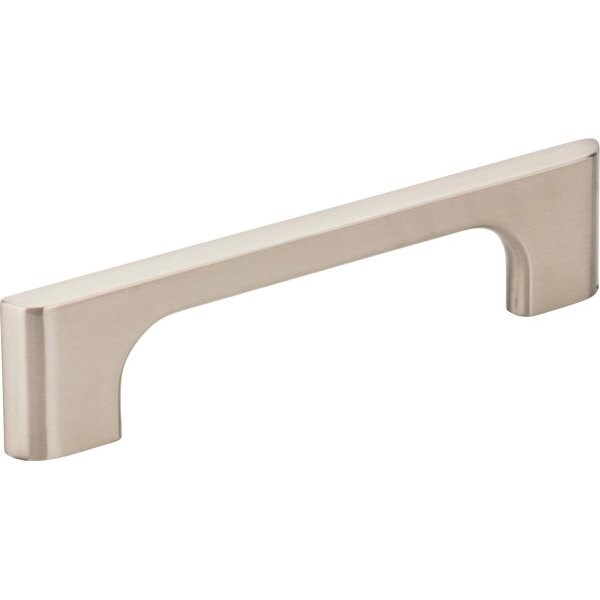 Jeffrey Alexander 96 mm Center-to-Center Satin Nickel Asymmetrical Leyton Cabinet Pull - 286-96SN