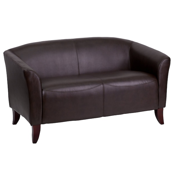 Flash Furniture Loveseat, 29" x 29", Upholstery Color: Brown - 111-2-BN-GG