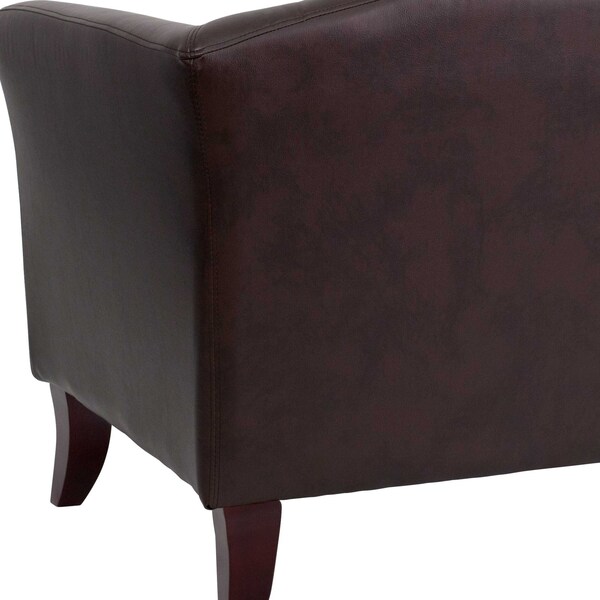 Flash Furniture Loveseat, 29" x 29", Upholstery Color: Brown - 111-2-BN-GG