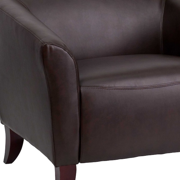 Flash Furniture Loveseat, 29" x 29", Upholstery Color: Brown - 111-2-BN-GG