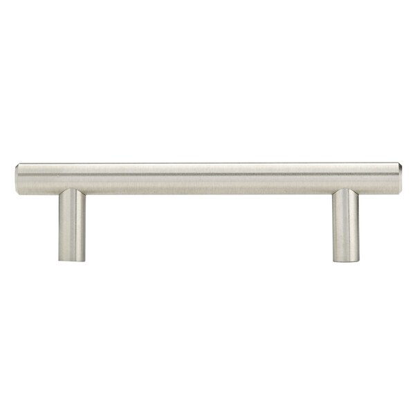 Richelieu Roosevelt Collection 3 3/4-inch Brushed Nickel Modern Cabinet Bar Pull - BP20596195