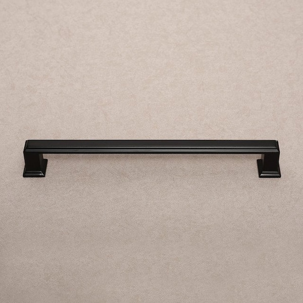 Sapphire Octa Series 7-1/2 in. (192 mm) Center-to-Center Modern Black Cabinet Handle/Pull (5-Pack) - SP-2044A-192-BK-5
