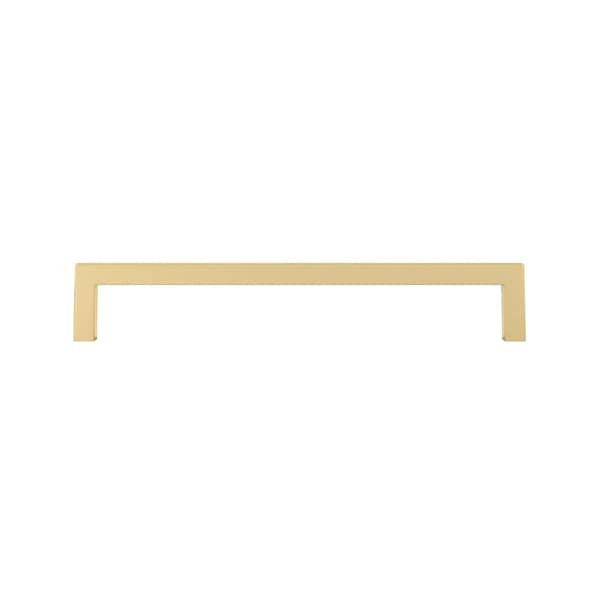 Richelieu Lambton Collection 7 9/16-inch (192 mm) Satin Brass Modern Rectangular Cabinet Pull - BP873192160