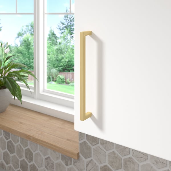 Richelieu Lambton Collection 7 9/16-inch (192 mm) Satin Brass Modern Rectangular Cabinet Pull - BP873192160