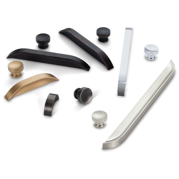 Jeffrey Alexander 305 mm Center-to-Center Satin Bronze Elara Cabinet Pinch Pull - 484-305SBZ
