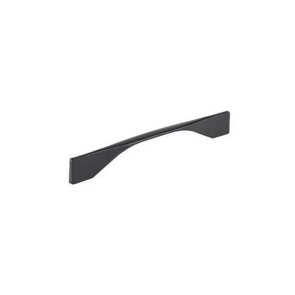 Richelieu 6 5/16 in or 7 9/16 in (160 mm or 192 mm) Center-to-Center Matte Black Contemporary Cabinet Pull - BP9253192900