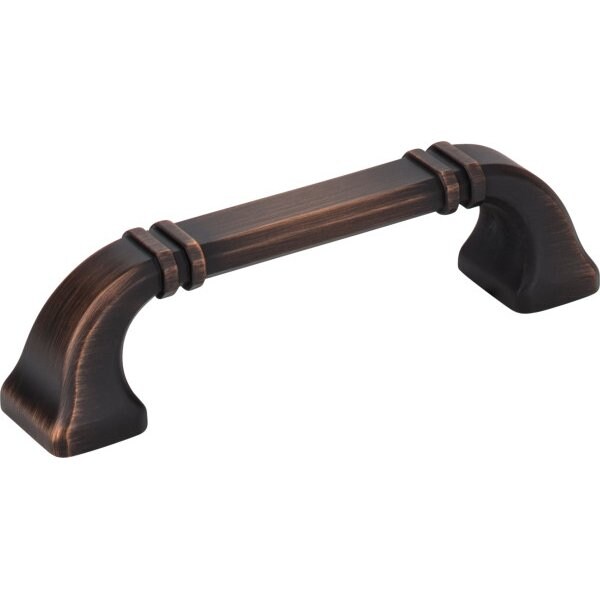 Jeffrey Alexander 96 mm Center-to-Center Brushed Oil Rubbed Bronze Ella Cabinet Pull - 165-96DBAC