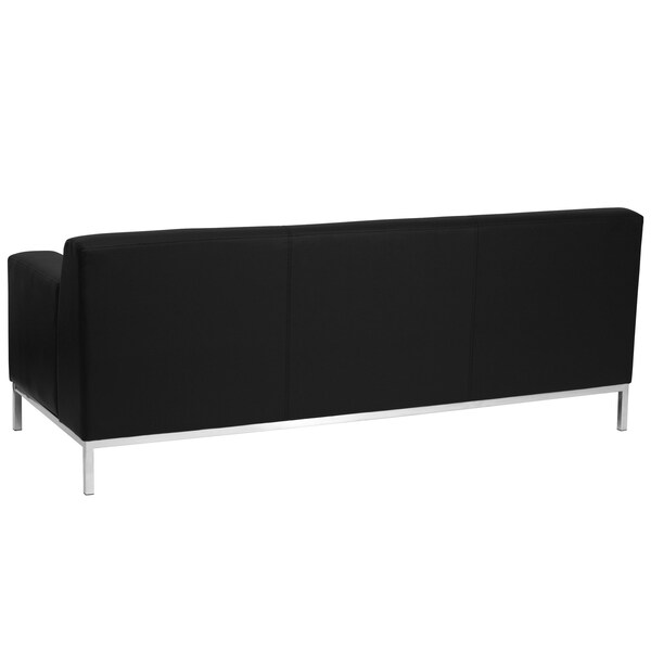 Flash Furniture Sofa, 31" x 29-1/4", Upholstery Color: Black - ZB-DEFINITY-8009-SOFA-BK-GG