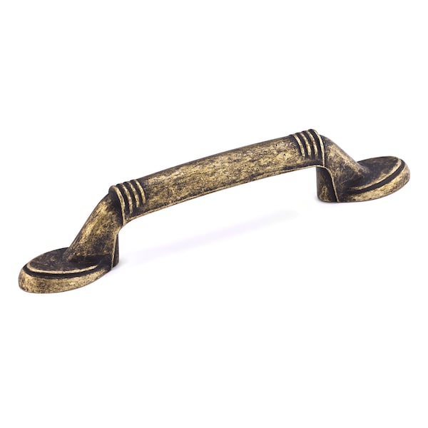 Richelieu 3 in. (76 mm) Center-to-Center Burnished Brass Traditional Drawer Pull - BP5183BB