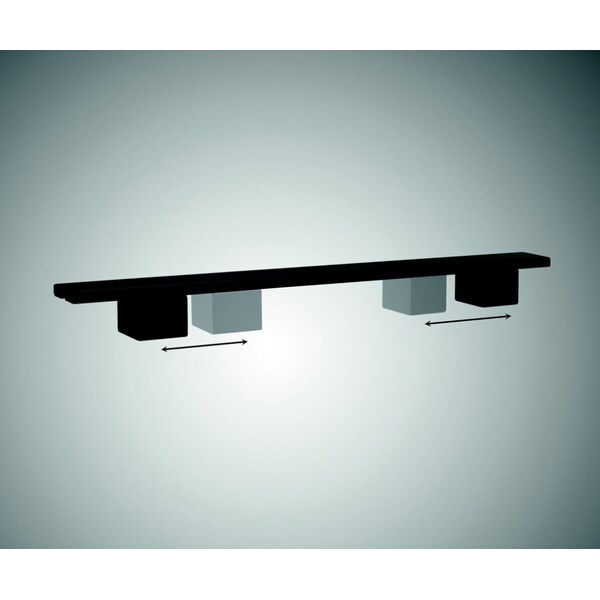 Richelieu 8 13/16 in (224 mm) Center-to-Center Matte White Contemporary Cabinet Pull - 6899224300