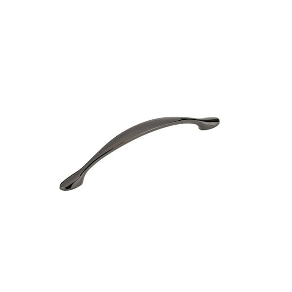 Richelieu 5 1/16 in (128 mm) Center-to-Center Black Nickel Traditional Drawer Pull - BP781591