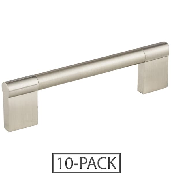 Elements By Hardware Resources 128 mm Center-to-Center Satin Nickel Knox Cabinet Bar Pull,  - 645-128SN-10