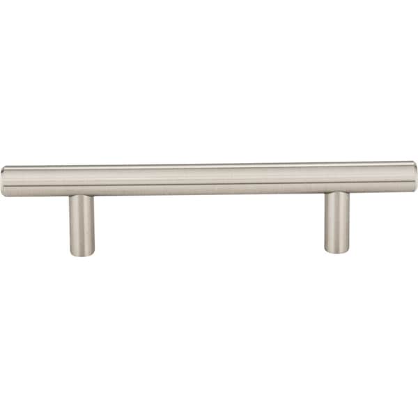 Elements By Hardware Resources 96 mm Center-to-Center Satin Nickel Naples Cabinet Bar Pull,  - 156SN-10
