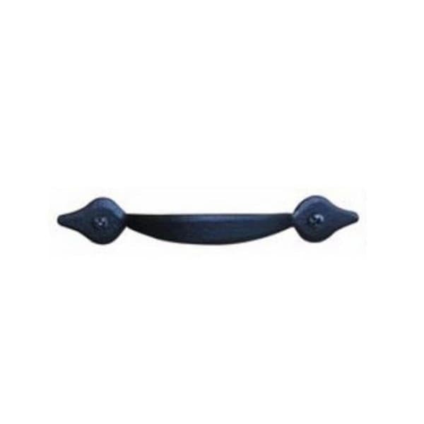 Gourmetgalley 88-616 Spade Drawer Pull - Black Powder Coat - 5-1/16in. x 13/16in. x 11/16in. - GO3003898
