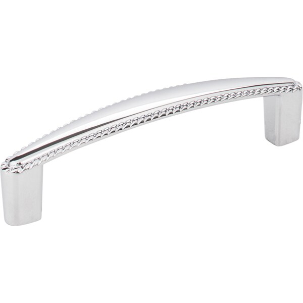 Elements By Hardware Resources 96 mm Center-to-Center Polished Chrome Rope Detailed Lindos Cabinet Pull - Z115-96PC