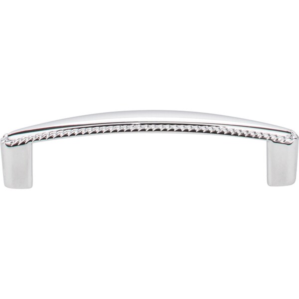 Elements By Hardware Resources 96 mm Center-to-Center Polished Chrome Rope Detailed Lindos Cabinet Pull - Z115-96PC