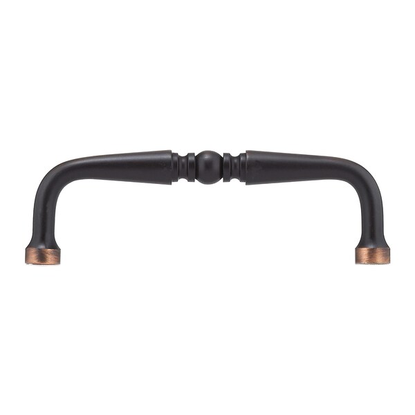 Richelieu 3-1/2 in. (89 mm) Center-to-Center Brushed Oil-Rubbed Bronze Traditional Drawer Pull - BP1451BORB