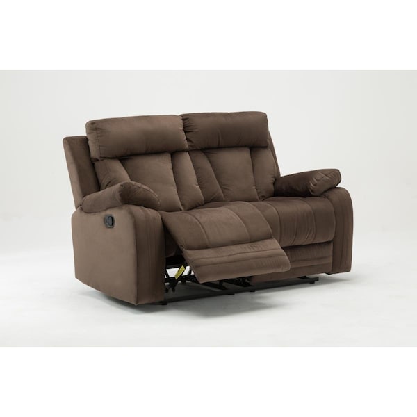 Kd Estanteria Modern Fabric Loveseat, Brown - 40 in. - KD3100126