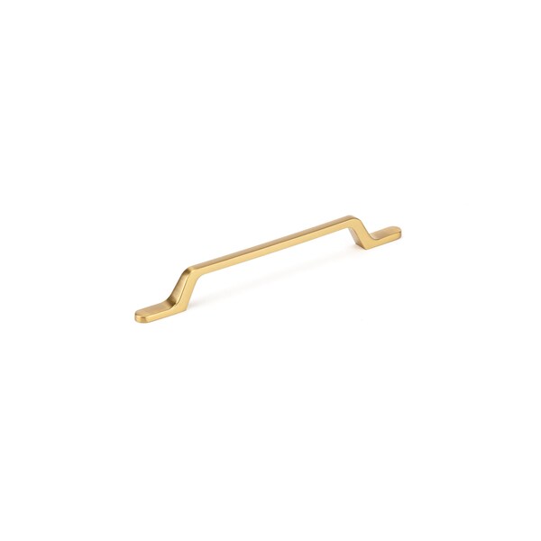 Richelieu 6 5/16 in (160 mm) Center-to-Center Aurum Brushed Gold Contemporary Cabinet Pull - BP52010160158