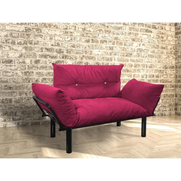 Homedora Ada Loveseat Sofa, Fuscia - HD-ON10EV-ADA-FUS-2