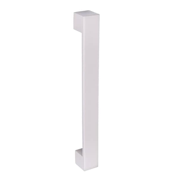 South Main Hardware Short Modern Cabinet Handle, 8.94" Length (7.56" Hole Center), Satin Nickel, 10PK - SH205-SN-10