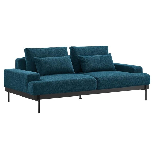 Modway Furniture 33 x 85.5 x 40 in. Proximity Upholstered Fabric Sofa, Azure - EEI-6214-AZU