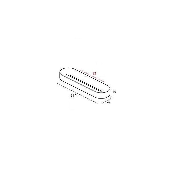 Richelieu 1 1/4 in (32 mm) Center-to-Center Charcoal Contemporary Cabinet Pull - 218332910