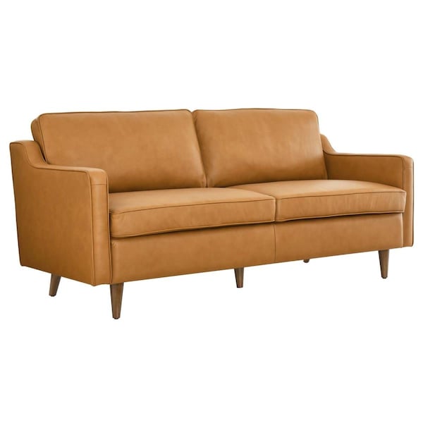 Modway Furniture Impart Genuine Leather Sofa, Tan - 32.5 x 70.5 x 31.5 in. - EEI-5553-TAN