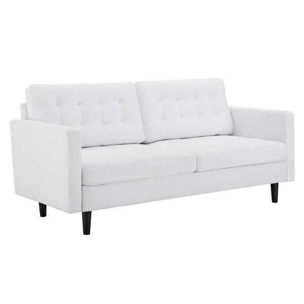 Modway Furniture Exalt Tufted Fabric Sofa, White - EEI-4445-WHI