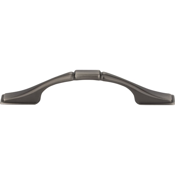 Elements By Hardware Resources 3" Center-to-Center Brushed Pewter Square Hammond Cabinet Pull - 937-3BNBDL
