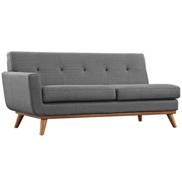 East End Imports Engage Left-Arm Loveseat- Gray - EEI-1795-DOR