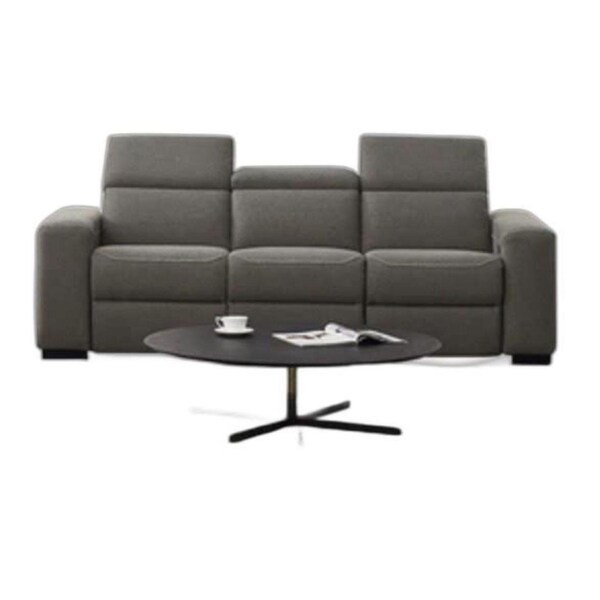 Homeroots Crystal Charcoal Mid-Century Love Seat - 247986