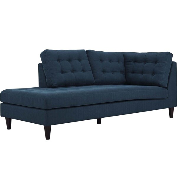 Modway Furniture 35.5 H x 84 W x 36.5 L in. Empress Upholstered Fabric Bumper, Azure - EEI-2611-AZU