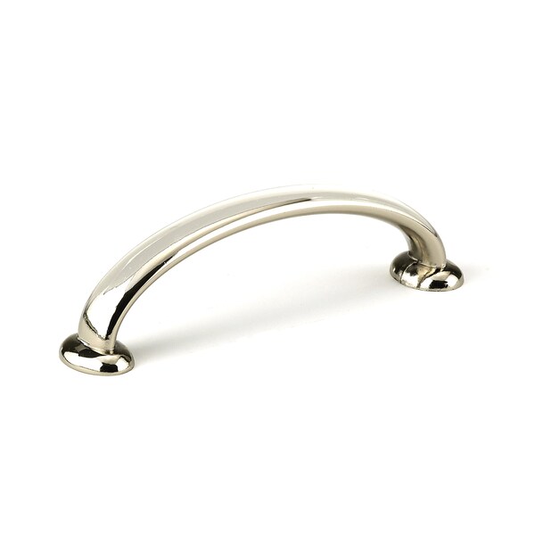 Richelieu 3 3/4 in (96 mm) Center-to-Center Polished Nickel Traditional Drawer Pull - 5127896180