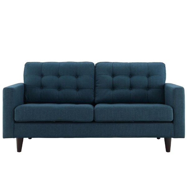 Primewir Empress Loveseat in Tufted Azure Fabric - EEI-1547-AZU
