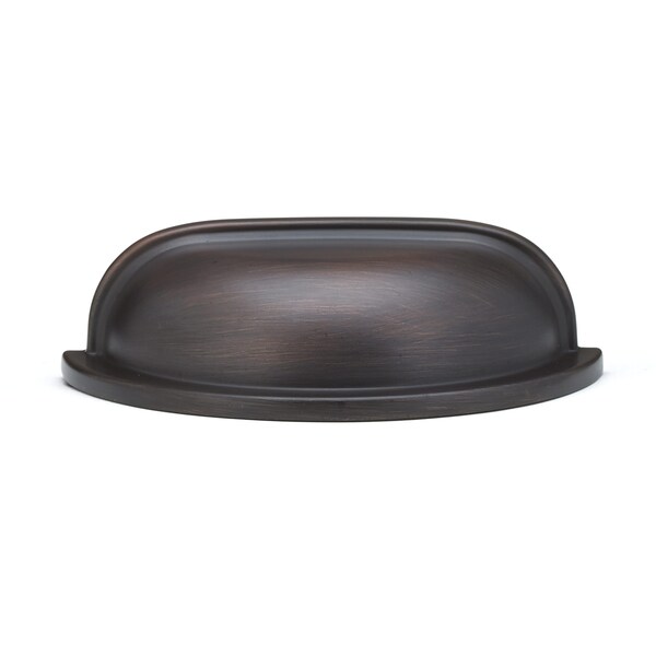 Richelieu 3 in. (76 mm) Center-to-Center Brushed Oil-Rubbed Bronze Traditional Cup Pull - BP50388BORB