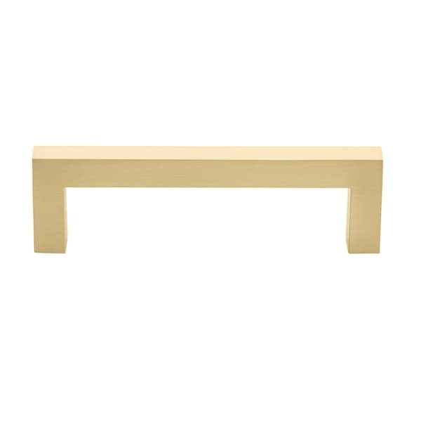 Gliderite Hardware 3-3/4 in. Center to Center Solid Square Bar Pull Champagne Gold - 21683-96-CHPG-1