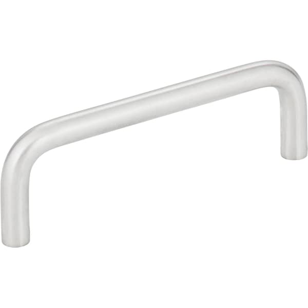 Elements By Hardware Resources 3-1/2" Center-to-Center Brushed Chrome Torino Cabinet Wire Pull - S271-3.5BC