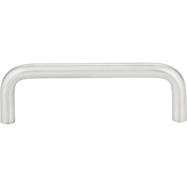 Elements By Hardware Resources 3-1/2" Center-to-Center Brushed Chrome Torino Cabinet Wire Pull - S271-3.5BC