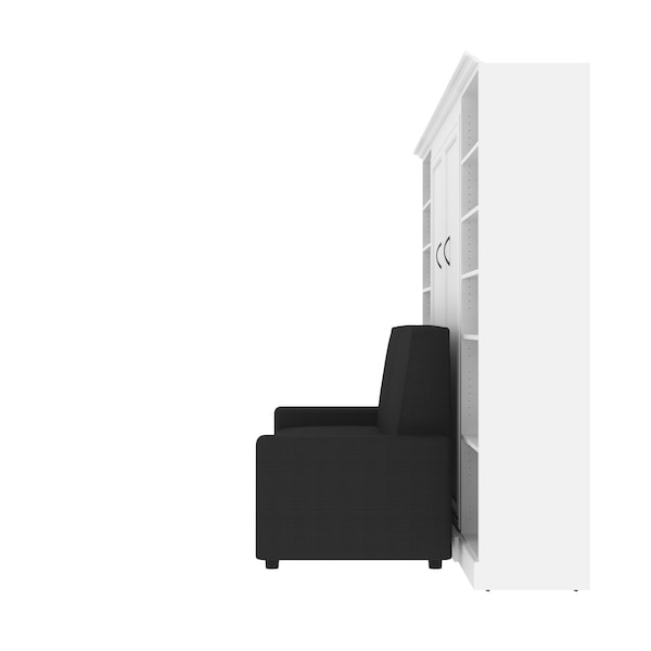 Bestar Versatile Full Murphy Bed, Two Storage Units And A Sofa 109 in - 40791-000017