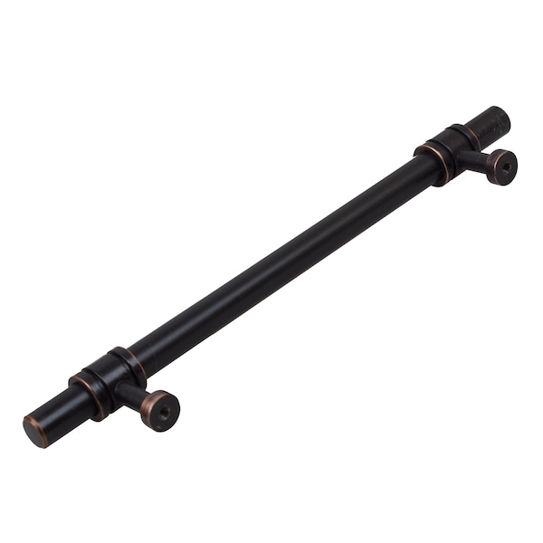 Gliderite Hardware 6-1/4 in. Center to Center Oil Rubbed Bronze Barrel Ring Bar Pull - 4340-160-ORB, 10PK - 4340-160-ORB-10