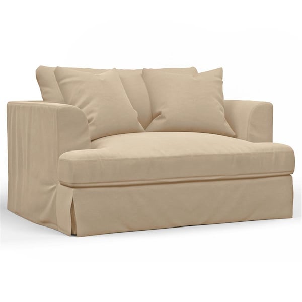 Sunset Trading Newport Slipcovered Chair & A Half Sofa Tan - SY-130015-391084