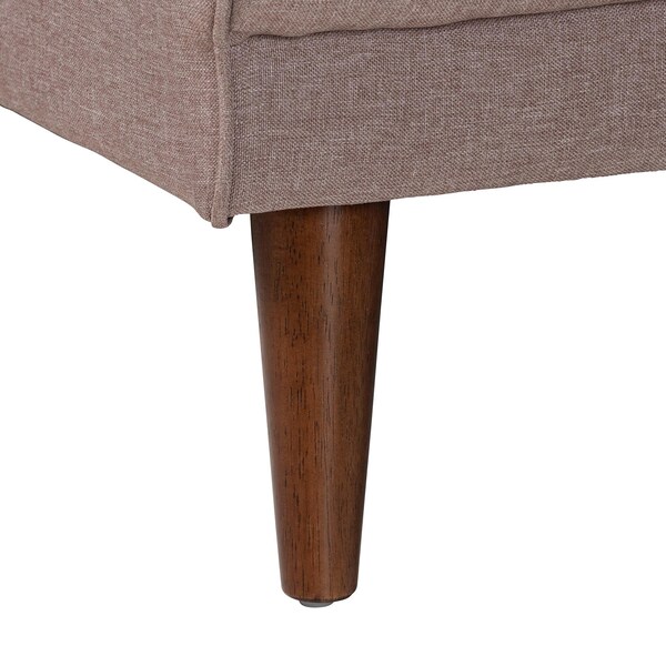 Baxton Studio Claire Contemporary Clay Fabric Upholstered Convertible Sofa Bed - 245-13754-ZORO