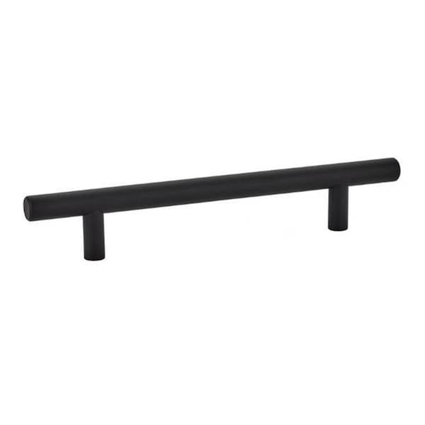Patioplus 5 in. Center to Center Brass Bar Cabinet Pull, Flat Black - PA3236086