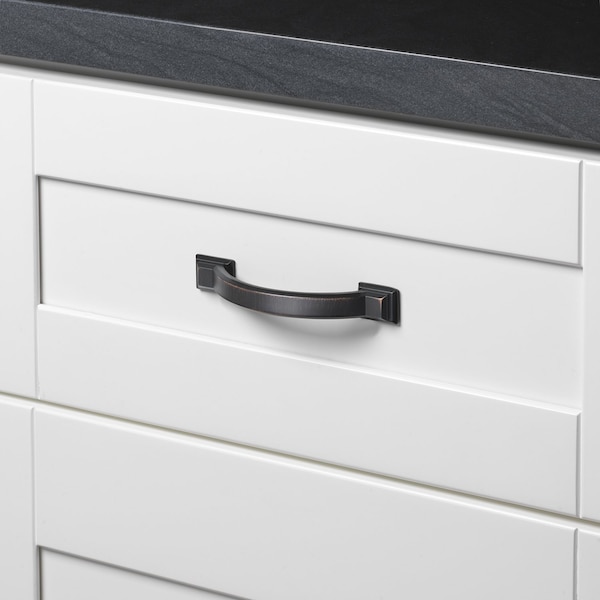 Gliderite Hardware 3 in. Center to Center Oil Rubbed Bronze Arched Square Cabinet Pull - 4355-ORB, 25PK - 4355-ORB-25